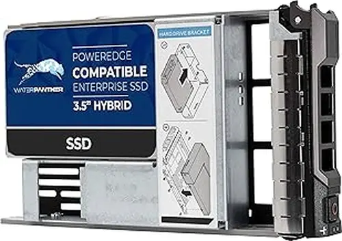 Water Panther 1.92TB 3D TLC SATA 6Gb/s 3.5" Solid State Drive | Hybrid Tray for Dell EMC PowerEdge Servers | Enterprise SSD Compatible with 13G Convert Tray (Renewed)