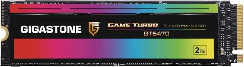 Gigastone 2TB Game Turbo PCIe Gen4x4 SSD, Speed Up to 7,300MB/s with SLC Caching Gaming/PC/Desktop/Laptop 5-Year Warranty M.2 NVMe PCIe 4.0 2280 Internal Solid State Drive