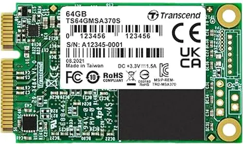 Transcend 64GB MSA370S mSATA SATA III SSD, MLC with Dram Cache
