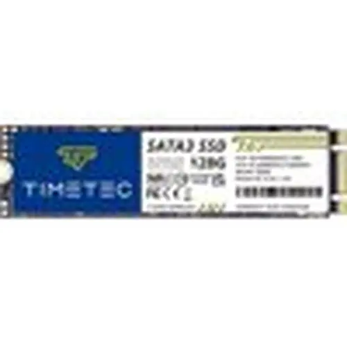 Timetec 128GB SSD 3D NAND SATA III 6Gb/s M.2 2280 NGFF 64TBW Read Speed Up to 550MB/s SLC Cache Performance Boost Internal Solid State Drive for PC Computer Laptop and Desktop (128GB)