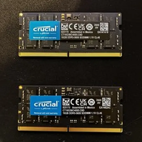 Crucial 32GB (2X 16GB) DDR5 5600MHZ PC5-44800 SODIMM Memory Ram CT16G56C46S5