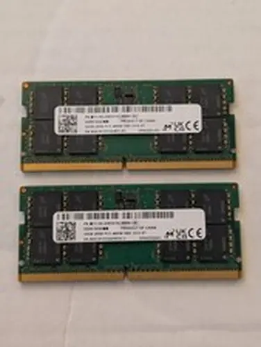 Micron 64GB Kit 2x32GB DDR5 PC5-4800B SODIMM RAM Memory MTC16C2085S1SC48BA1