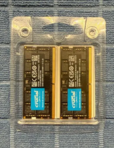 Crucial 64GB DDR5-5600 SO-DIMM Laptop Memory Modules 2x32GB RAM PC5-44800