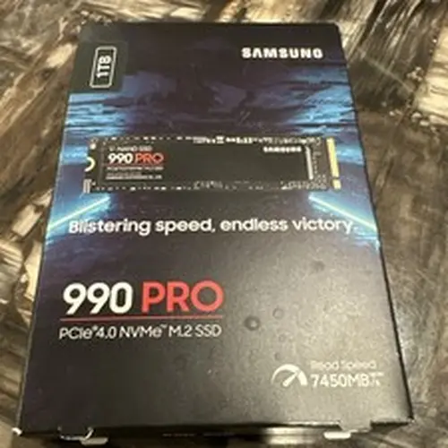 Samsung 990 PRO 1TB M.2 PCIe 4.0 NVMe Internal SSD Black 7450MB/s sealed
