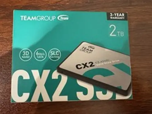 Team Group CX2 2.5" 2TB SATA III 3D TLC Internal Solid State Drive (SSD)