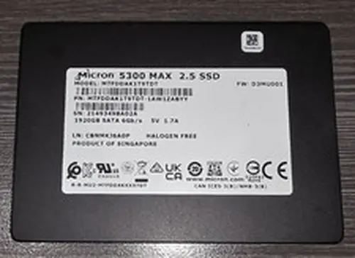 Micron 5300 MAX 1.92TB SATA 6Gb/s 2.5" Internal SSD MTFDDAK1T9TDT