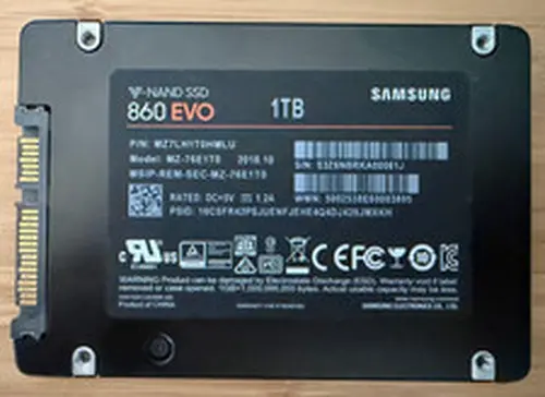 Samsung 860 EVO 1TB SATA SSD MZ-76E1T0 - SMART PASSED
