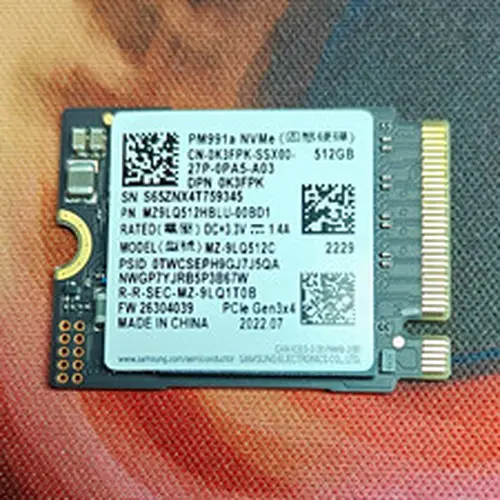 Samsung PM991a 512GB M.2 NVMe PCIe Gen3x4 Internal SSD 3100MB/s MZ-9LQ512C