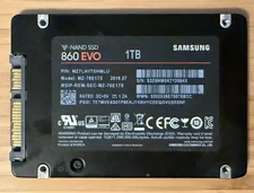 Samsung 860 EVO 1TB SATA SSD MZ-76E1T0 - 0% Wear - SMART PASSED