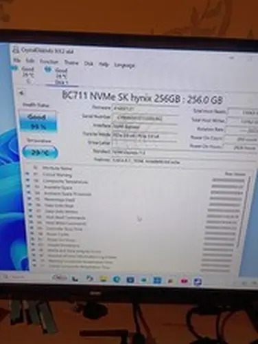 SK hynix BC711 256GB NVMe M.2 2230 PCIe 3.0 Internal SSD TRIM MPN. 99% HEALTH