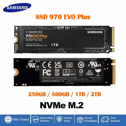 Samsung SSD 970 EVO Plus 250GB 500GB 1TB 2TB Internal NVMe Solid State Drive Lot