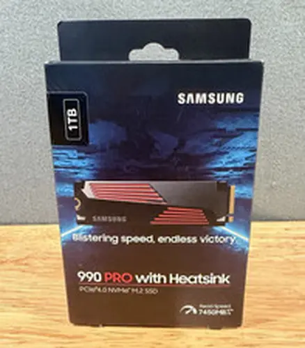 Samsung 990 Pro 1TB - 2280 M.2 NVMe PCIe 4.0 SSD w/ Heatsink - New SEALED