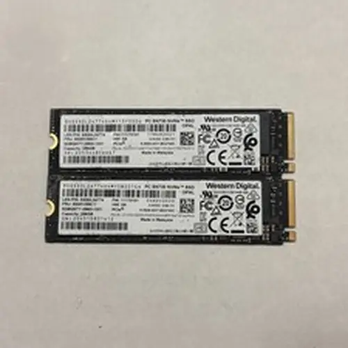 Lot Of 2 Western Digital PC SN730 NVMe 256GB M.2 PCIe SSD Solid State Drives.