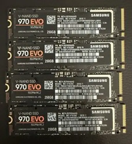 Lot of 4- Samsung 970 EVO Plus SSD 250GB M.2 NVMe V-NAND SSD MZ-V7E250