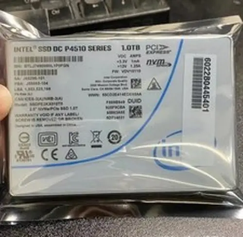 Intel P4510 Series 1TB SSD 2.5" U.2 PCIe NVME SSDPE2KX010T8