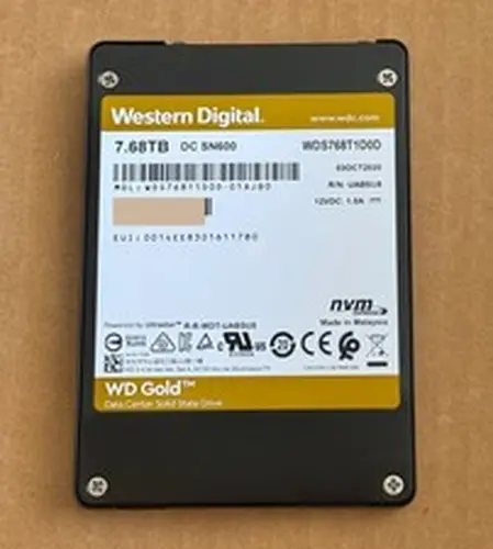 Western Digital 7.68TB WD Gold Enterprise Class NVMe SSD - WDS768T1D0D-01AJB0