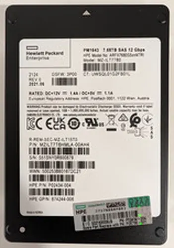 Samsung PM1643 7.68TB 2.5" SAS 12G SSD MZ-ILT7T60 512-Byte 99% Health