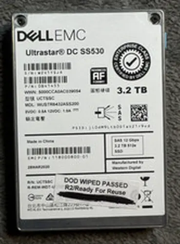 WUSTR6432ASS200 Ultrastar DC SS530 3.2TB SAS 12Gb/s 2.5in SSD EMC 118000800-01