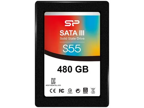 Silicon Power Slim S55 2.5' 480GB SATA III TLC Internal Solid State Drive (SSD) SP480GBSS3S55S25