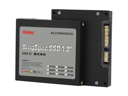 KingSpec 128GB 1.8-inch SATA III 6Gbps SSD JMicron JMF608 Controller Solid State Disk Model ACJC2M128S18