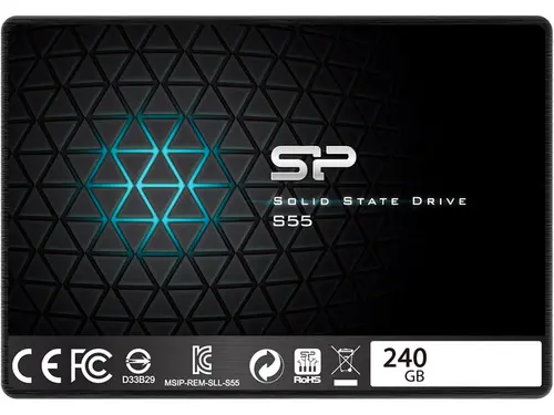 Silicon Power S55 240GB 2.5' 7mm SATA III Internal Solid State Drive SP240GBSS3S55S25AE
