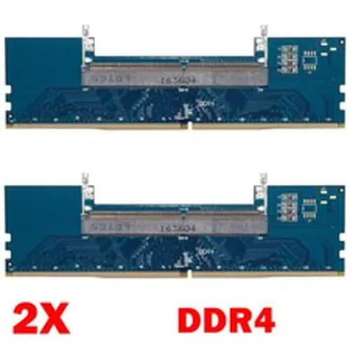 2Pack Laptop DDR4 RAM to Desktop Adapter Card Memory Tester SO DIMM to DDR4 HOT