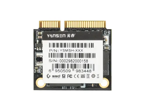 Yansen 512GB Half-Size mSATA SSD Solid State Disk 3D TLC YSMSH-512