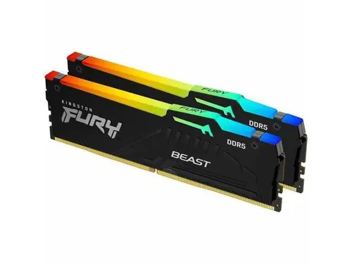 Kingston FURY Beast 64GB (2 x 32GB) 288-Pin PC RAM DDR5 6400 (PC5 51200) Memory (Desktop Memory) Model KF564C32BBEAK2-64