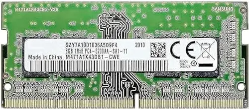 Samsung Samsung 8GB DDR4 3200MHz SODIMM PC4-25600 CL22 1Rx8 1.2V 260-Pin SO-DIMM Laptop Notebook RAM Memory Module M471A1K43DB1-CWE