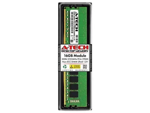 16GB RAM Replacement for Dell A8661094, SNPV51K2C/16G, V51K2 DDR4 2133MHz PC4-17000 DIMM 2Rx8 Desktop Memory