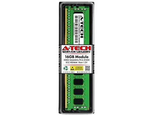 16GB RAM Replacement for Dell 370-ADTE DDR4 2666MHz PC4-21300 ECC RDIMM 1Rx4 Server Memory
