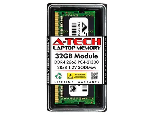 32GB RAM Replacement for IBM-Lenovo 4X70S69154 DDR4 2666MHz PC4-21300 SODIMM 2Rx8 Laptop Memory