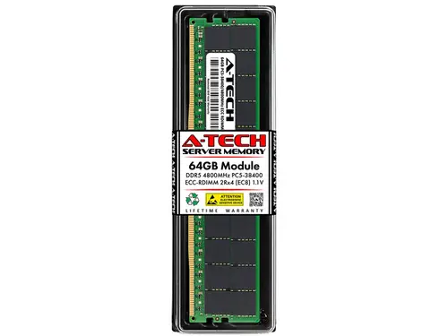 64GB RAM Replacement for Dell J52K5 DDR5 4800MHz PC5-38400 ECC RDIMM 2Rx4 (EC8) Server Memory