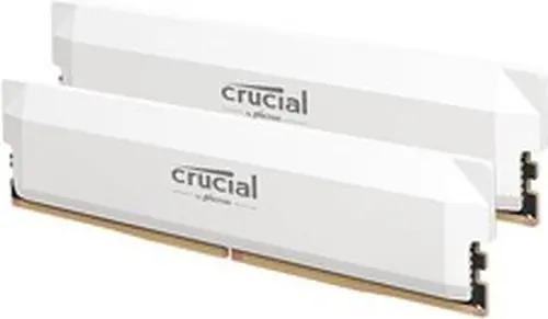 Crucial Pro DDR5 RAM 32GB Kit(2x16GB) 6400MHz CL38 Desktop Gaming Memory (White)
