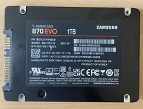 Samsung 870 EVO 1TB 2.5" SATA III Internal SSD GOOD 99%