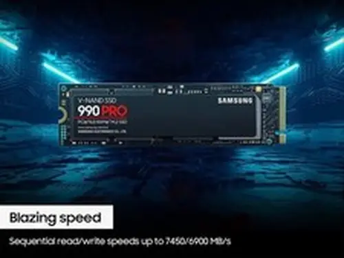 Samsung 990 PRO 4TB M.2 NVMe Internal SSD - Black (MZ-V9P4T0B/AM)