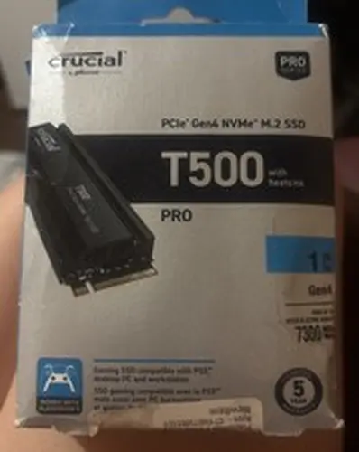 New Crucial T500 1TB M.2 NVMe Internal SSD with Heatsink (CT1000T500SSD5)