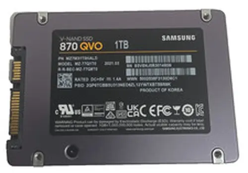 Samsung 870 QVO 1TB 2.5" SATA III Internal Solid State Drive SSD 98% Health