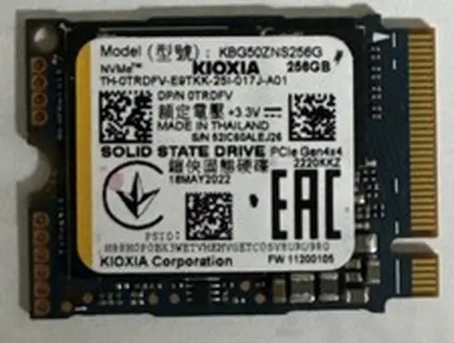KIOXIA BG5 256GB M.2 NVMe Internal SSD (KBG50ZNS256G)