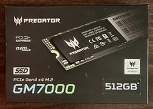 Acer Predator GM7000 512GB PCIe 4.0 NVMe M.2 SSD - New/Sealed Box