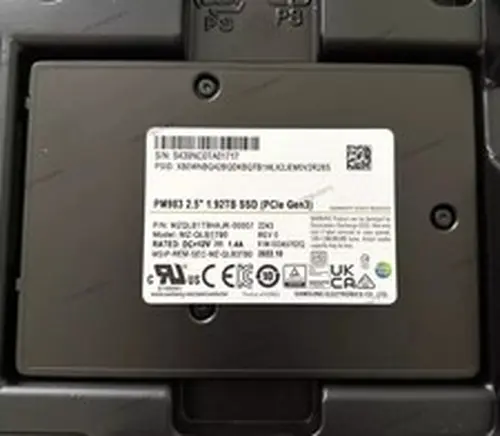 Samsung PM983 1.92TB SSD 2.5" U.2 PCIe Gen 3 NVME MZQLB1T9HAJR-00007