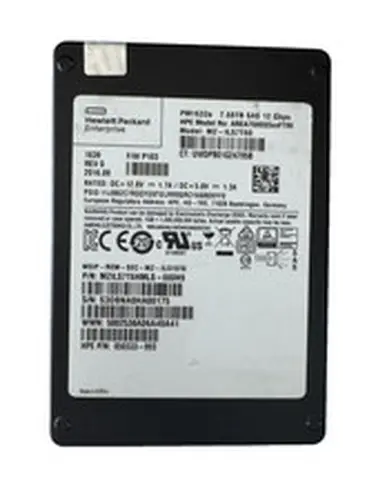 HPE SAMSUNG PM1633a 7.68TB 2.5" SAS SSD 12Gbps/512b/sector/PERFECT 100% HEALTH