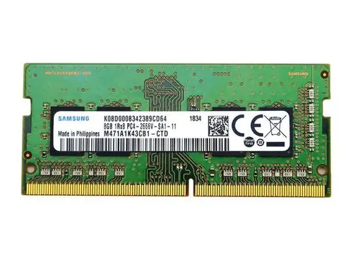 M471A1K43CB1 Samsung 8GB 1RX8 DDR4 PC4-21300 2666MHZ CL19 Laptop Memory Module Laptop Memory