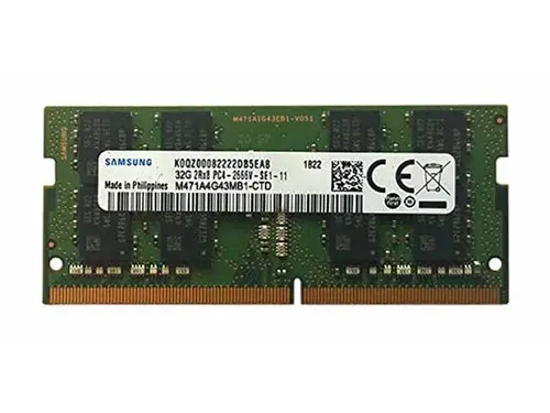 Samsung 32GB DDR4 2666MHz (1x 32GB) Laptop Notebook Memory SODIMM Non-ECC 260pin 1.2V M471A4G43MB1-CTD