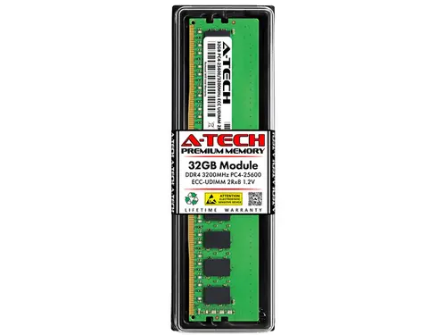 32GB RAM Replacement for IBM-Lenovo 4X77A77496 DDR4 3200MHz PC4-25600 ECC UDIMM 2Rx8 Server Memory