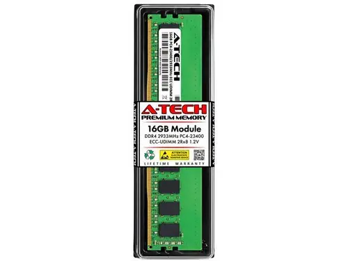 16GB RAM Replacement for IBM-Lenovo 4X71B32812 DDR4 2933MHz PC4-23400 ECC UDIMM 2Rx8 Server Memory