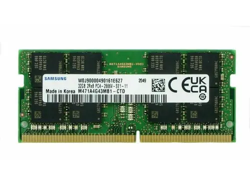 Samsung 32Gb Ddr4 Sodimm 2666 Mhz Pc4-21300 Laptop Memory Ram (M471a4g43mb1-Ctd)