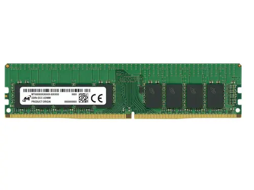 Micron 16GB DIMM 3200MHz PC4-25600 DDR4 CL22 ECC Model (MTA9ASF2G72AZ-3G2F1R)