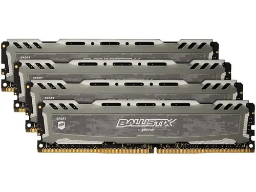 Ballistix Sport LT 32GB (4 x 8GB) DDR4 2400 (PC4 19200) Memory Model BLS4K8G4D240FSB