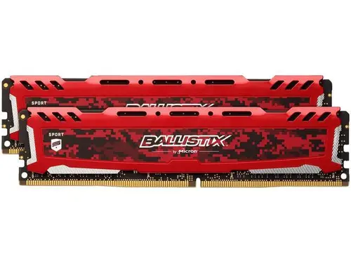 Ballistix Sport LT 16GB (2 x 8GB) DDR4 2400 (PC4 19200) Desktop Memory Model BLS2K8G4D240FSE